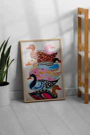 Wallity Pintura Decorativa Enmarcada Multicolor 33 x 48 cm